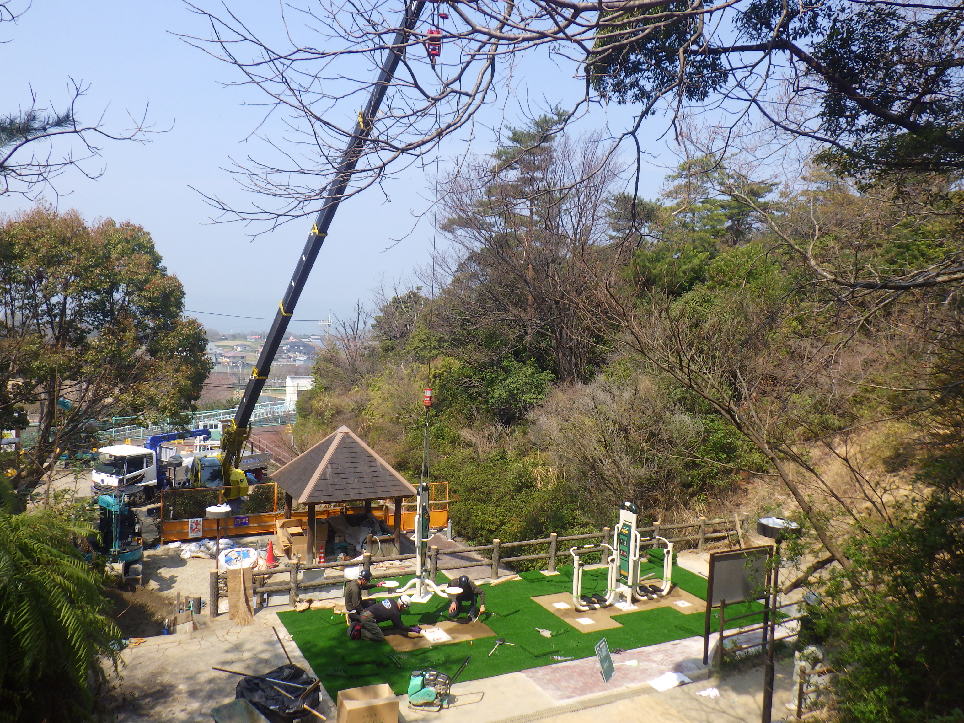 阪南市　箱作公園　搬入